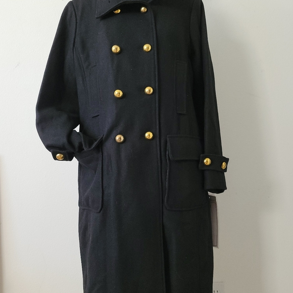 Seventh Avenue Jackets & Blazers - Seventh Avenue Double Breasted Overcoat Black Large